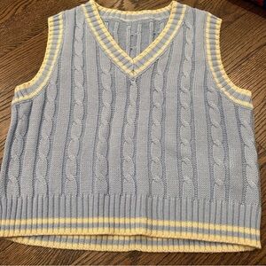 Cable Knit Sweater Vest